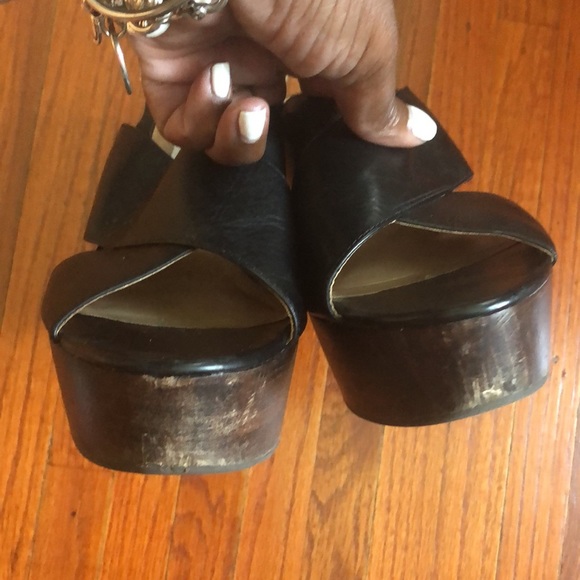 DVF Liberty Platform Heel Sandals Sz 9 - Picture 4 of 12